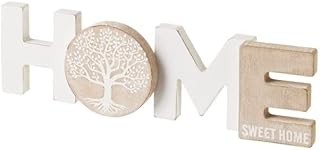 DAMDAM GO Lettre décorative avec crochets Sweet Home Bois (Home)