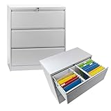 DEMA Hängeregisterschrank Hängeregistraturschrank Hängeregister 3 Schub DIN...