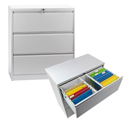 DEMA Hängeregisterschrank Hängeregistraturschrank Hängeregister 3 Schub DIN A4