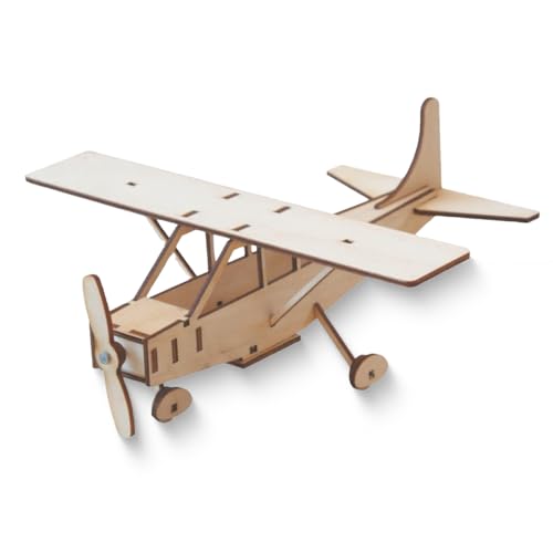 matches21 HOME & HOBBY Flugzeug Cessna DIY Modellbau Bastelset für Kinder ab 8 Jahren Segelflieger Bausatz