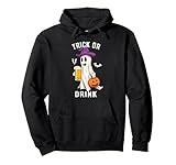 Photo Gallery trick or drink funny ghost drinking beer halloween drink felpa con cappuccio Photo Gallery trick or drink funny ghost drinking beer halloween drink felpa con cappuccio