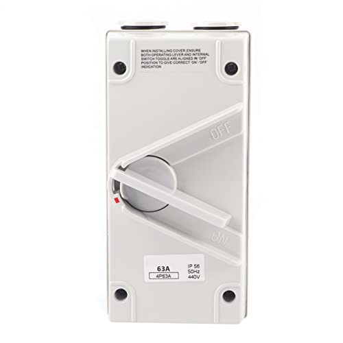 Interruptor de aislamiento trifásico de 4 etapas industrial CF-4P63A PA66 5