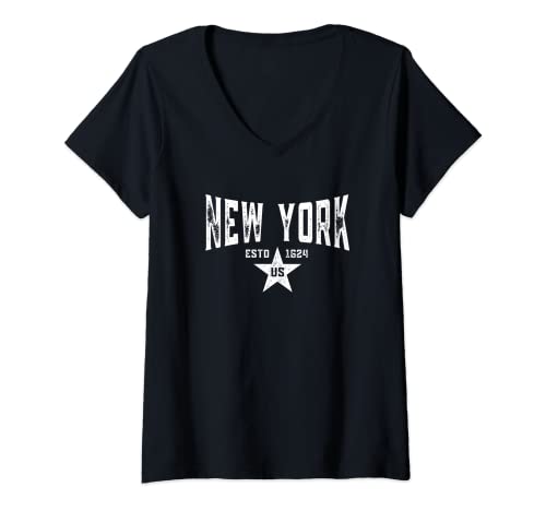 Image of Womens New York V-Neck T-Shirt