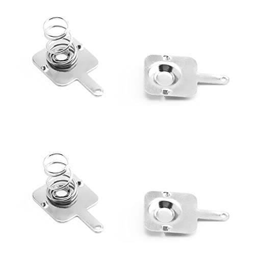 Heyiarbeit 50 Pairs AA Battery Positive Negative Conversion Spring Contact Nickle Plated 11.28m x11.5mm for Battery Holder Parts Replacement