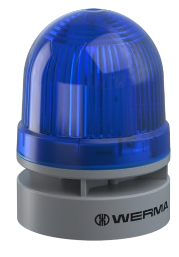 Werma Signaltechnik Signalleuchte Mini TwinFLASH Combi 115-230VAC BU 46052060 Blau 230 V AC 95 dB