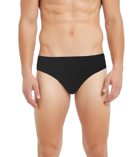 SPOFOR Dance Belt Men Thong Underwear Brief for Ballet and Cosplay, Male Dancewear Black