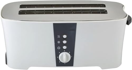 ET124 1350W 4-Bread Toaster (Non-USA Compliant), White