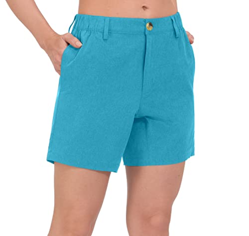 Image of Little Donkey Andy Women's Bermuda Quick Dry Lightweight Stretch Shorts Golf Hiking Travel