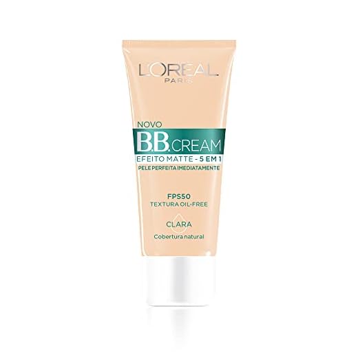Base BB Cream L'Oréal Paris Efeito Matte Cor Clara FPS 50, 30ml