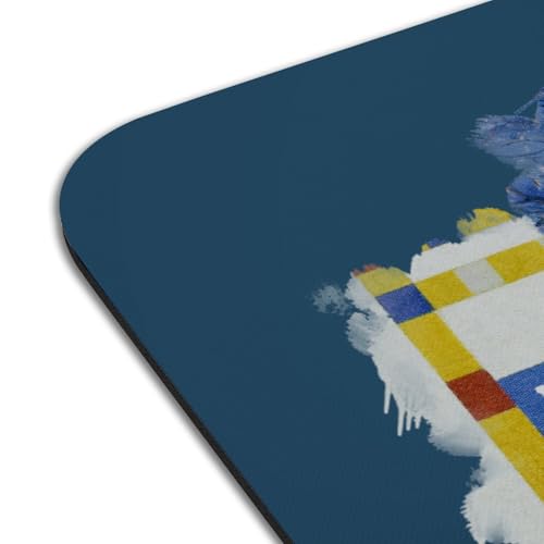 Set de table bleu Mondrian peinture peintre de stijl caoutchouc abstract - 4