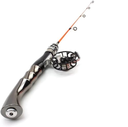 Canne à pêche télescopique avec moulinet gris clair pour sport nature