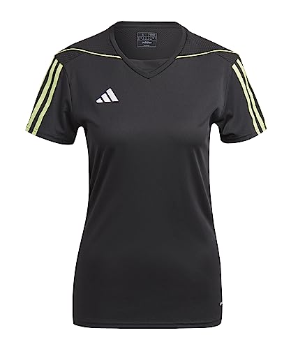 adidas Tiro 23 Jsy W maillot respirant femme noir manches courtes