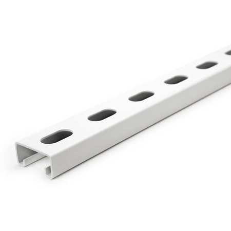 Strut Chan, 5ft.L, Wht Paintd Steel, 14 ga.