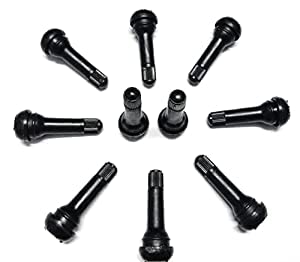 Seahorse POLYMERS Rubber Valves Car Tubeless Valve Neck Front/Rear Fitment -Set of 10 Pcs. (TR414)-image-49
