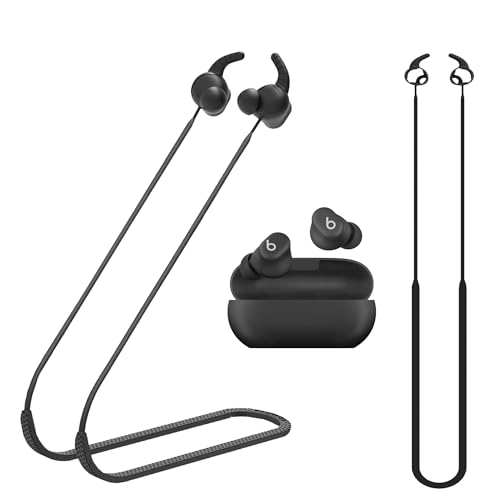 Sangle pour Beats Solo Buds : cordon silicone anti-perte noir