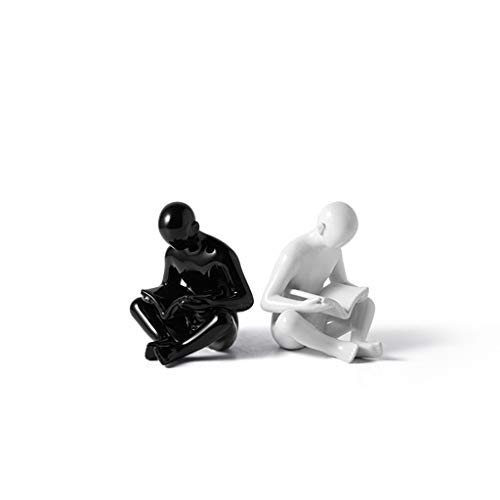 Statue personnage céramique pour stabiliser vos livres et embellir votre bureau encombré
