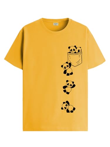 T-shirt 100% coton coupe normale ADRO pour homme au confort durable