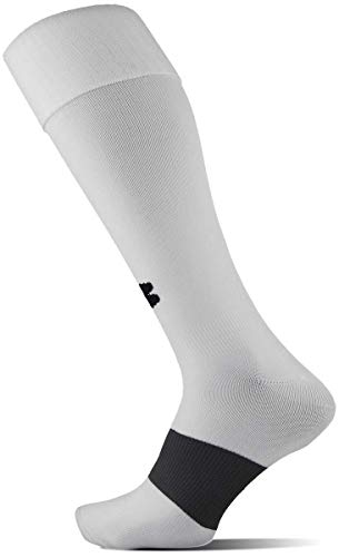 Under Armour Kids Solid Game Socks in Tropic Pink/Black with Model Ua-u457gdxl2