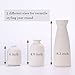KIOXOHO White Ceramic Vase Set-3 Small Flower Vases for Modern Rustic Farmhouse Home Decor, Decorative Vase for Pampas Grass & Dried Flowers, Idea for Shelf, Table, Mantel, Entryway, Bookshelf