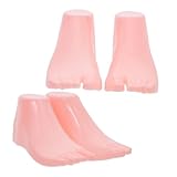 FONDOTIN 2組 靴下スタンド 足マネキン プラスチック製シミュレーション足モデル ショートソックス ジュエリー 靴ディスプレイ用 用靴托モデ