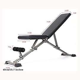 YFDM Adjustable Incline Decline Sit Up Bench for Abs Exercise, Handles for, Weight Capacity Rated Full Body