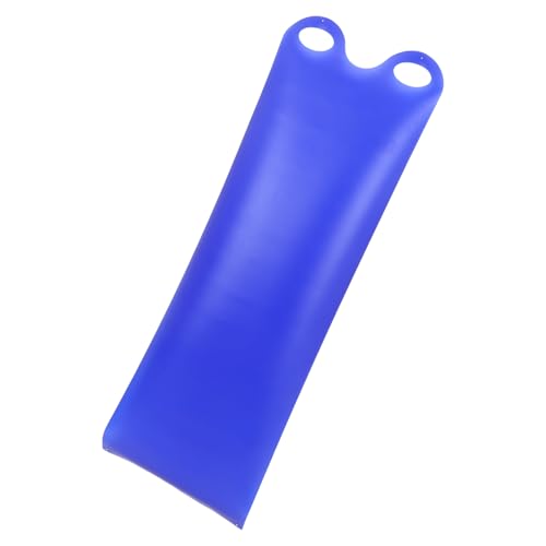 Planche de luge adulte avec assise stable et equipement snowboard bleu haute vitesse
