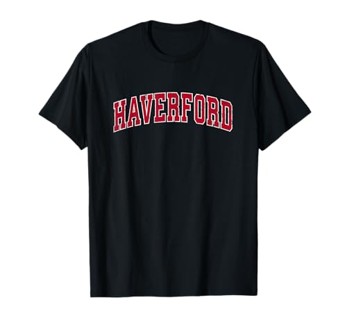 Haverford Pennsylvania PA Vintage Sports Design Red Design T-Shirt