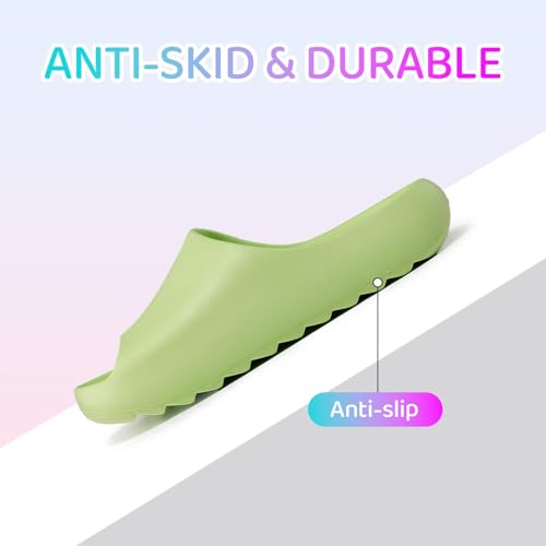 Image of Cloud Slides for Kids,Boys Girls Shower Slippers Bathroom Pool Sandals,Toddler Home House Open Toe Comfy Thick Sole Slippers,Summer Non-Slip Beach Shoes