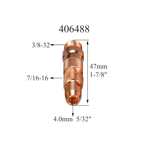 Image of RIVERWELD TIG Torch Collet Bodies 406488 54N20 5 /32 inch & 4.0mm kit 15pcs | for QQ300 DB PTA SR WP 17 18 26 TIG Welding Torch Consumables Accessories