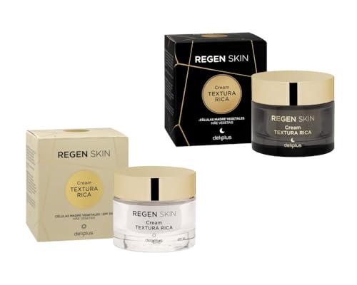 Pack 2 - Crema Facial Día 50 ml. + Crema Facial Noche 50 ml. Textura Rica Regen Skin SPF 20 piel normal, seca y muy seca (Paquete 2 x 50 ml.). Deliplus