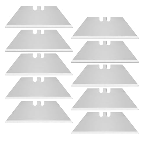 Trapezklingen,Teppichmesser Klingen,Trapezklingen Messer,Messer Klingen,Klingen,Ersatzklingen,Scharf,SK5-Stahl,0.6 mm Klingenstärke,10 Stück