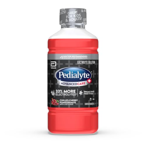 Pedialyte AdvancedCare Plus Electrolyte Drink, Cherry Pomegranate, 1 Liter