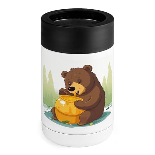 Refroidisseur de boissons inox à motif ours pour des apéritifs frais à la maison