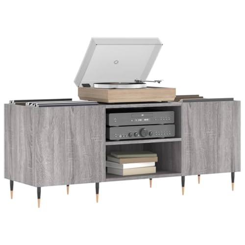 Mueble tocadiscos con placa estable y gestión de cables para salón Sonoma 2