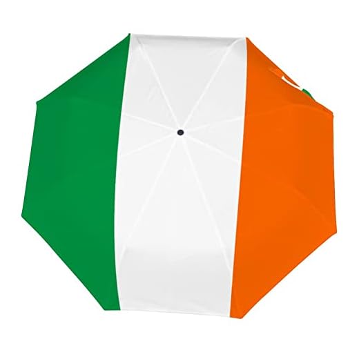 Best windproof umbrella ireland Ireland Flag Automatic Folding Travel Umbrella