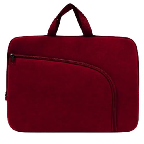 Capa Para Notebook Case Pasta Maleta Cores Diversas 14/15/17 Polegadas (Pasta De Notebook 17, VINHO)
