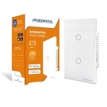 Interruptor Zigbee Touch 2 Teclas Google Tuya Alexa