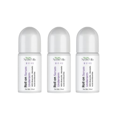Image of Roll-On & Underarms Roll-On Duo - Alcohol-Free, Silicon-Free, Paraben-Free, Elegance Infused, Underarm Whitening Natural Roll On, Deodorant For Women&Men - 50 ml (SERUM PACK OF 3)