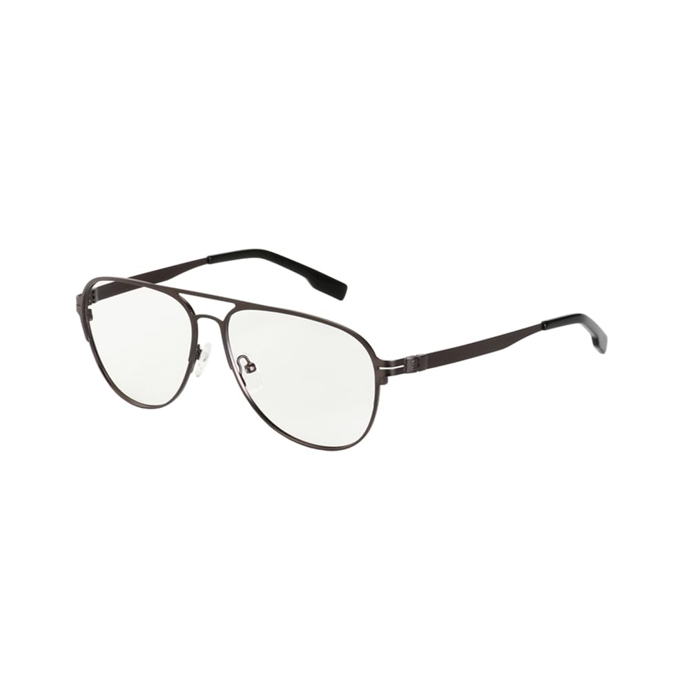 JIETIAN Men's Retro Smart Outdoor Photochromic Sunglasses, HD Aspheric Resin Lenses Reader/UV400,Grey,+1.5