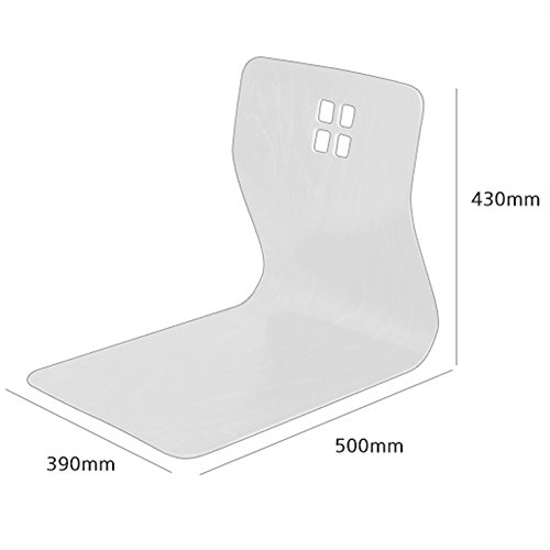 Japanese Style Floor Chair Legless Sitting Seat Hipack Chairs Wood L Shape Holding Home Living Room (Cherry) #TOP2