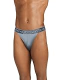 Jockey Men's Underwear Sport Cooling Mesh Performance String Bikini, Platinum Grey, L