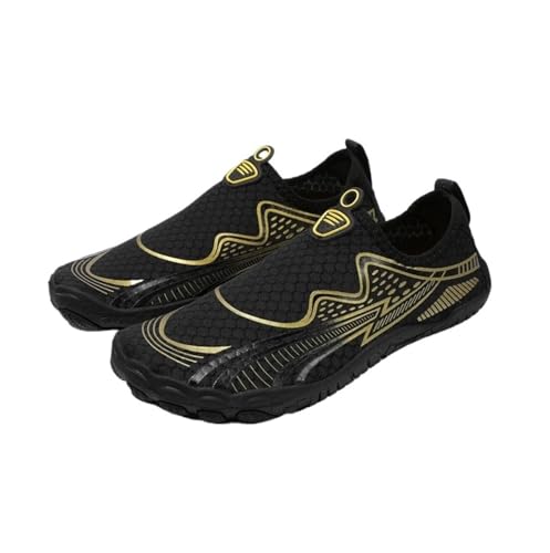 Cinco Dedos de Secado rápido Zapatos Agua Playa natación Interior Fitness Zapatillas(Black-1,45)