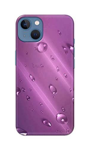 Image of PRINTFIDAA Water Bubbles in Lilac Background Printed Designer Hard Back Case Cover for Apple iPhone 13, A2633, A2482, A2631, A2634, A2635 -(SS) MVN1005