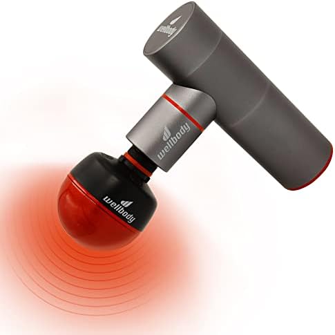 Wellbody Pepper | Heated Massage Gun | Compact Massage Device | Heatball Technology | Quiet Handheld Portable | Massage Tool for Muscles | All Aluminum Powertrain