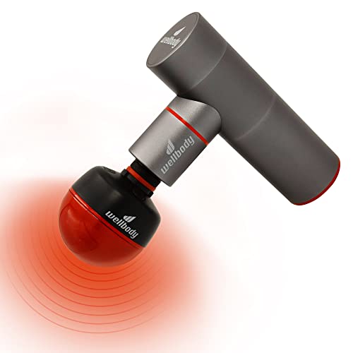 Wellbody Pepper | Heated Massage Gun | Compact Massage Device | Heatball Technology | Quiet Handheld Portable | Massage Tool For Muscles | All Aluminum Powertrain #TOP30