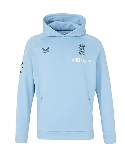 Image of Castore England Cricket Men's Off Pitch Adapt Fleece OH Hoodie, Airy Blue, M