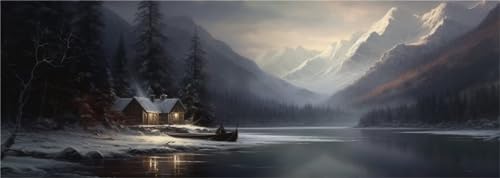 Peinture diamant 5D grand paysage marin pour décorer un grand salon