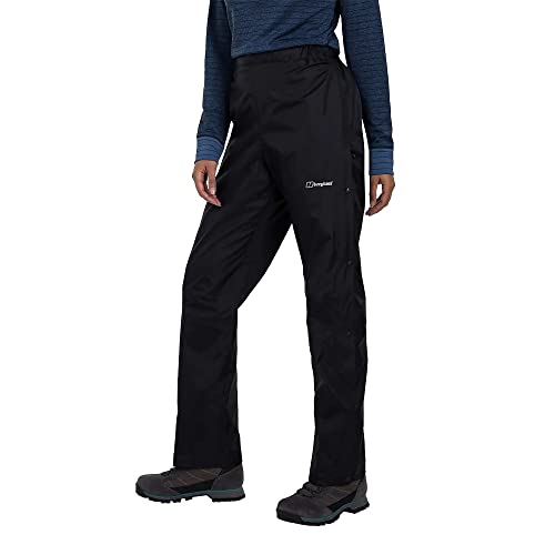 Berghaus Calça feminina padrão impermeável Active Deluge 2.0, preta