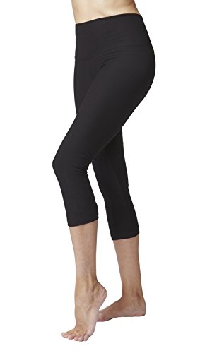 Collants, pantacourt, léger et gainant, taille haute pour femme, contrôle du ventre - noir - 42 Cover