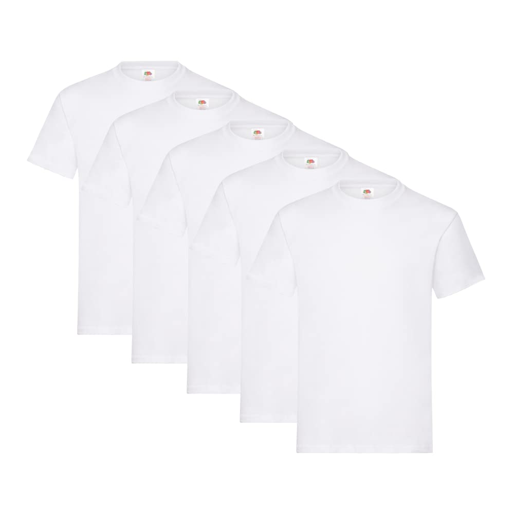 Fruit of the Loom Herren T-Shirt 5er-Pack Heavy Cotton M L XL XXL 3XL Diverse Farbsets